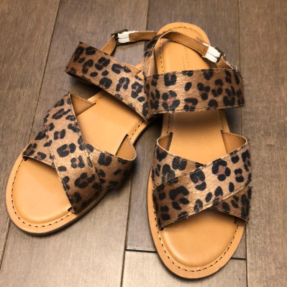 Leopard sandals